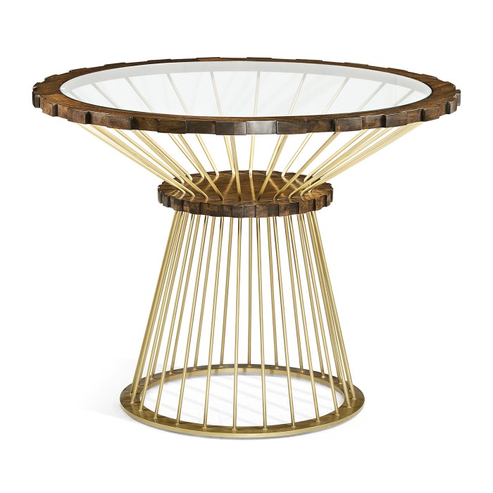 Camden Round Brass Centre Table