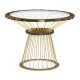 Camden Round Brass Centre Table