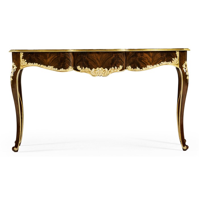 Console table with gilded carving