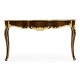 Console table with gilded carving