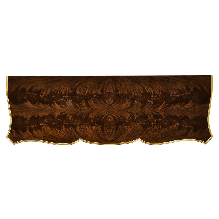 Console table with gilded carving