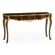 Console table with gilded carving