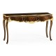 Console table with gilded carving