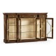 Dark Rosewood Four-Door Display Cabinet