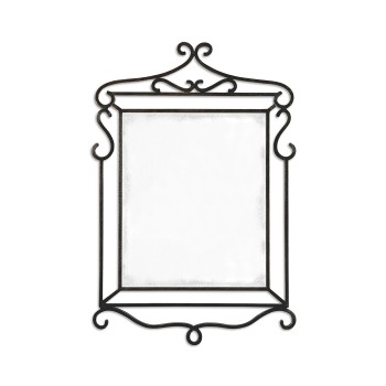 Wrought-iron mirror