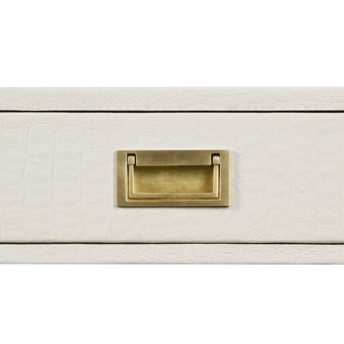 Great White faux Croc console