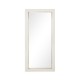 Great White faux Croc mirror