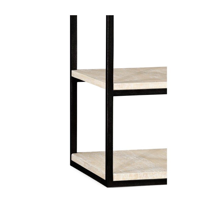 5 tiered étagère in limed acacia