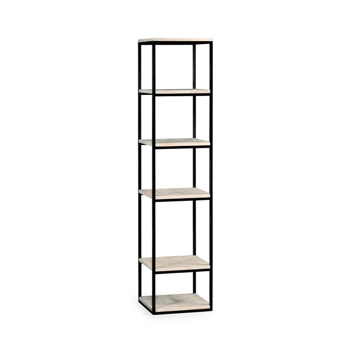 5 tiered étagère in limed acacia