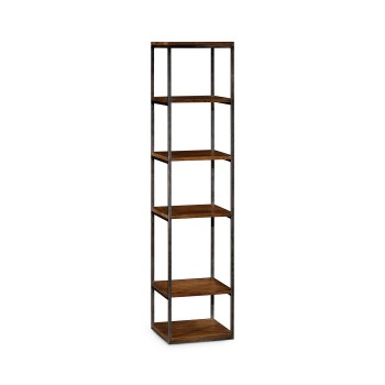 5 tiered étagère in rustic walnut