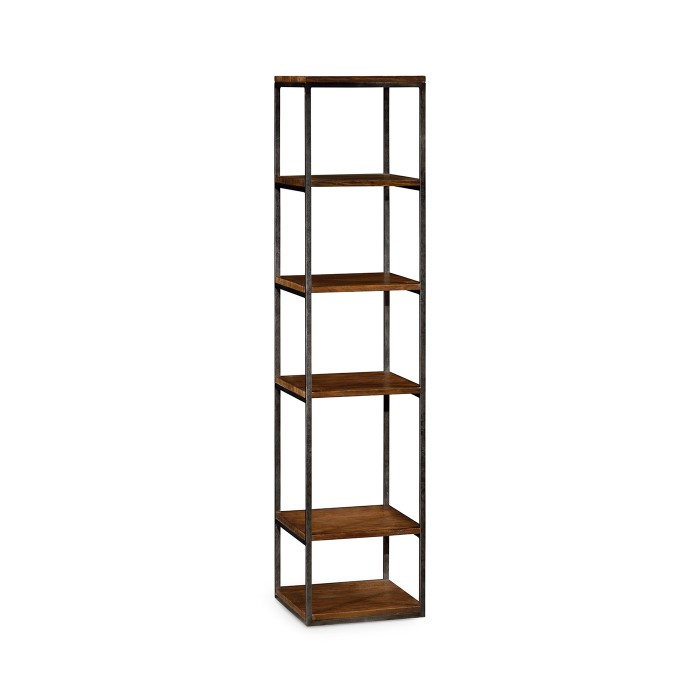 5 tiered étagère in rustic walnut