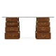 Choc faux Croc valise desk