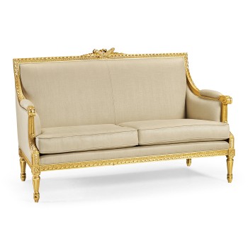 Gold Leaf Two-Seater Sofa