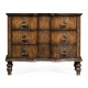 Chest of drawers in rustic walnut