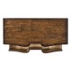 Chest of drawers in rustic walnut