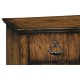 Chest of drawers in rustic walnut