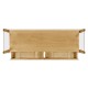 Architects Console Table with Drawers Ang Glass Top