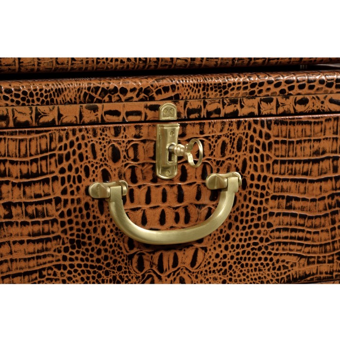 Choc faux Croc valise table