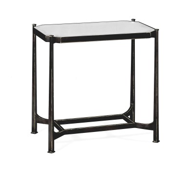 Bronze rectangular side table