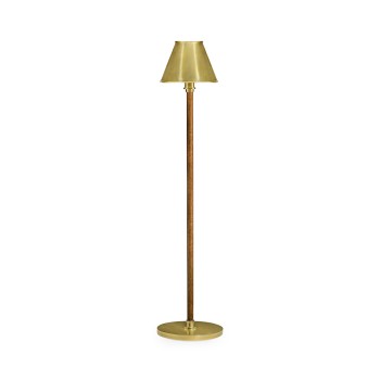 Oak Burl Tall La Colonne floor lamp