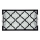 Rectangular Black & Eggshell Tray