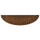 Feather Inlay Demilune Console Table