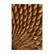 Feather Inlay Demilune Console Table