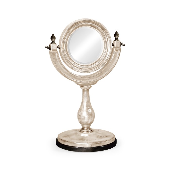 Small rotating mirror in Limed Acacia