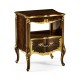 Mahogany & Gilded Nightstand