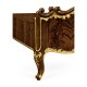 High Lustre Mahogany & Gilded UK King Bed