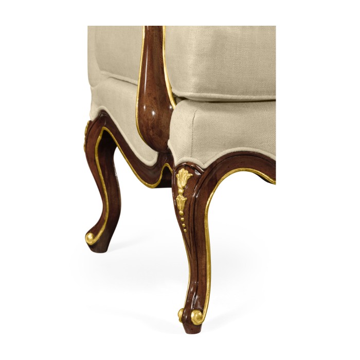 Classical Bench with Gilt Carved Detailing