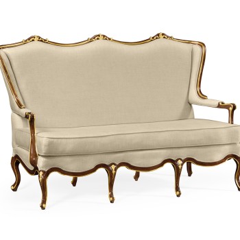Classical Bench with Gilt Carved Detailing