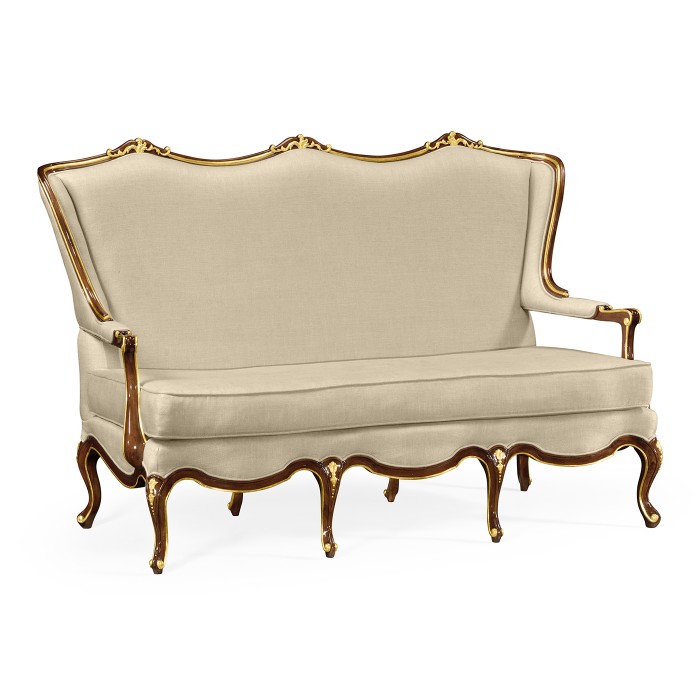 Classical Bench with Gilt Carved Detailing
