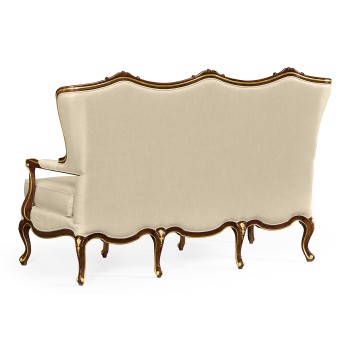 Classical Bench with Gilt Carved Detailing