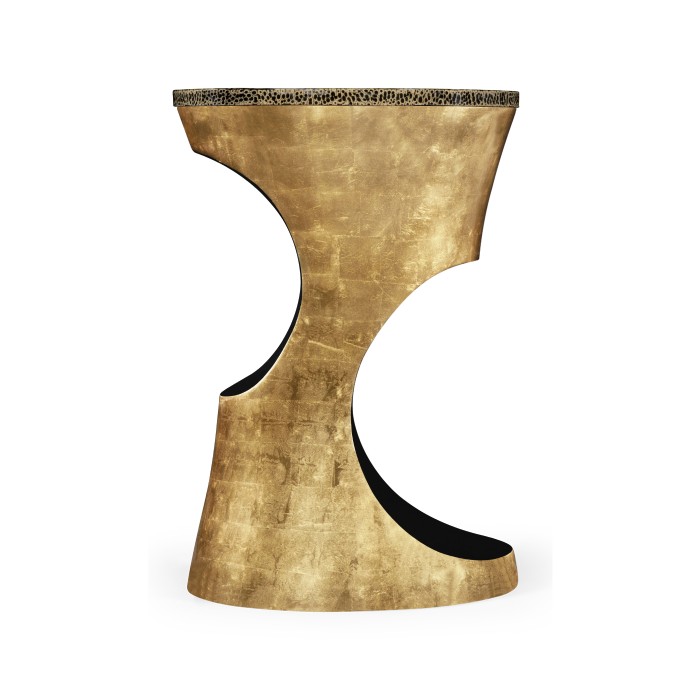Emperor Gold Round Cut-Out Lamp Table
