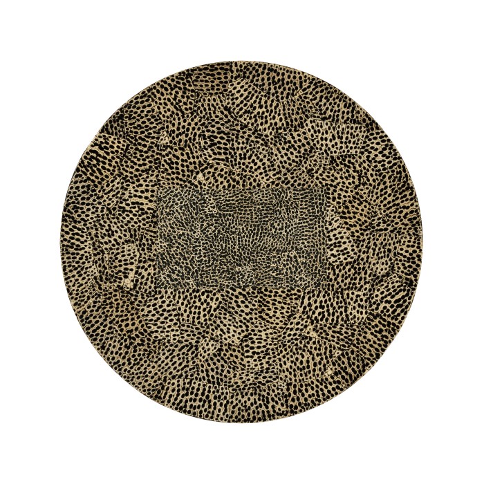Emperor Gold Round Cut-Out Lamp Table