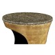 Emperor Gold Round Cut-Out Lamp Table