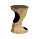 Emperor Gold Round Cut-Out Lamp Table