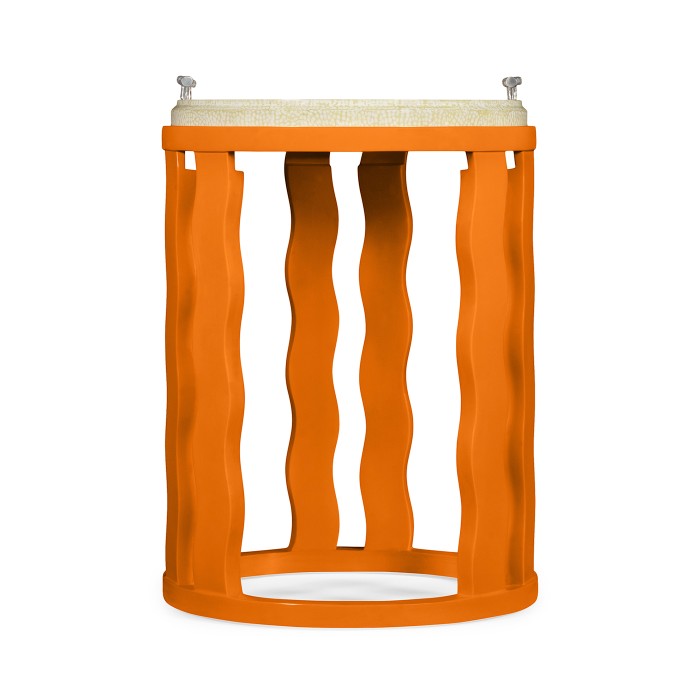 Persimmon Side Table with Reversible Top