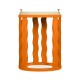 Persimmon Side Table with Reversible Top