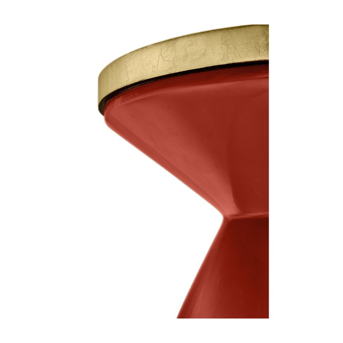 Round Emperor Red & Charcoal Wine Table