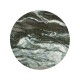 Round Faux Black & Grey Marble Wine Table