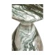 Round Faux Black & Grey Marble Wine Table