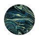 Round Teal & Graffiti Wine Table