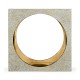 Square Circular Cut-Out Eggshell Stool