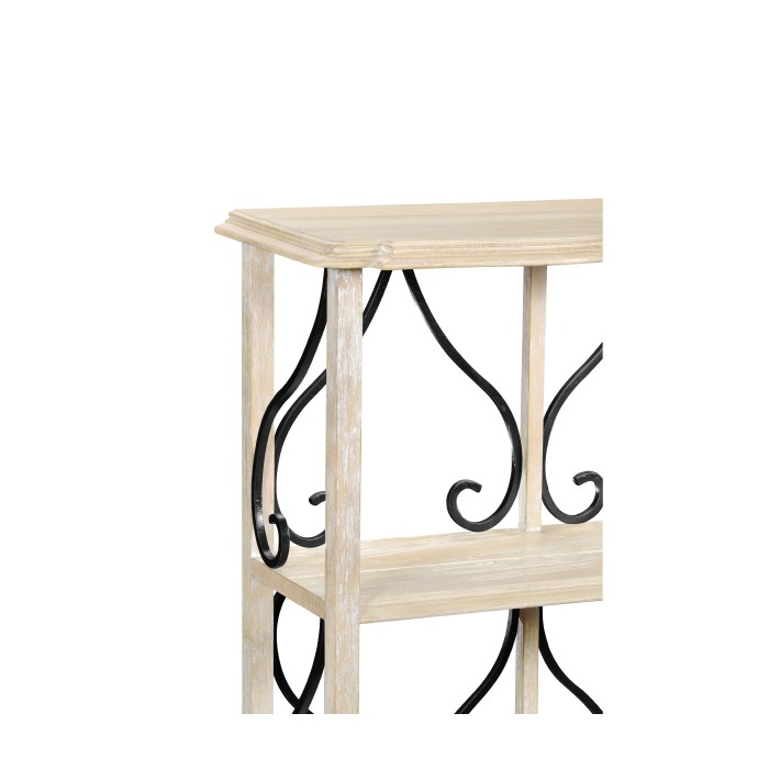 Four-Tier Étagère in Limed Acacia