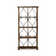 Four-Tier Étagère in Rustic Walnut