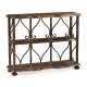 Two-Tier Étagère in Rustic Walnut