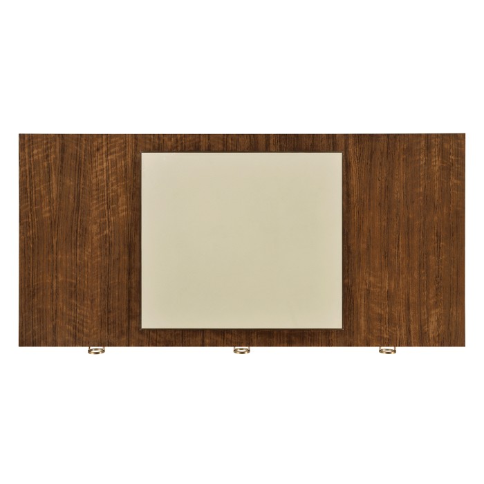 Narrow desk with brass detailing