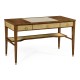 Narrow desk with brass detailing